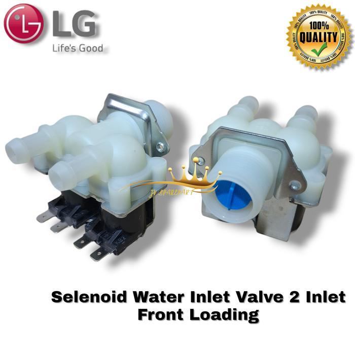 TERLARIS Selenoid Water Inlet Valve 2 Inlet Mesin Cuci Lg Front Loading - Selenoid Mesin Cuci Lg