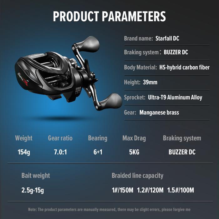 KASTKING x SeaHunter Starfall DC Reel BC Buzzer Digital Control System Baitcasting Reel Pancing