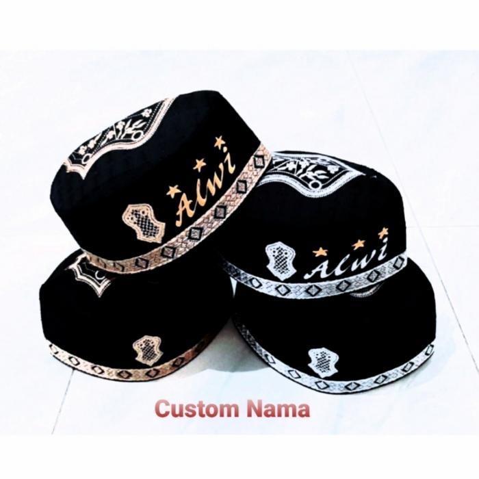 TERLARIS Peci Anak Custom bordir Nama Peci Nama READY STOCK