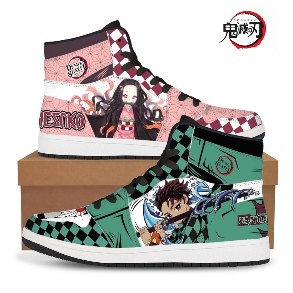 Demon Slayer Kimetsu No Yaiba Sneakers Basketball Anime Fashion Men'S Shoes Women'S Shoes Uni Casual