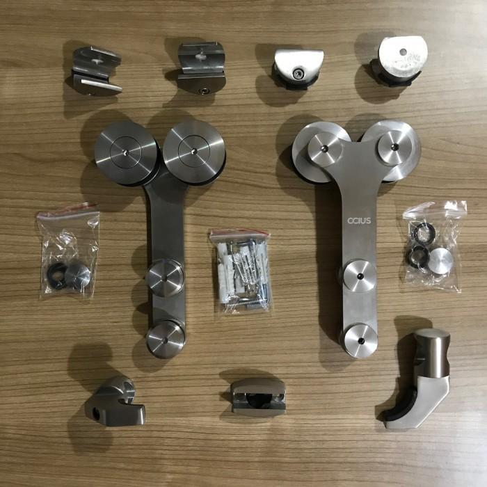 Premium Glass Sliding Door Accessory Set Roda Sliding Pintu Kaca Heavy Duty Original
