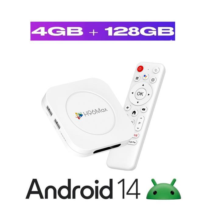 (COD) Android TV Box H96 MAX 4GB 128GB Bluetooth Miracast Resolusi 4K
