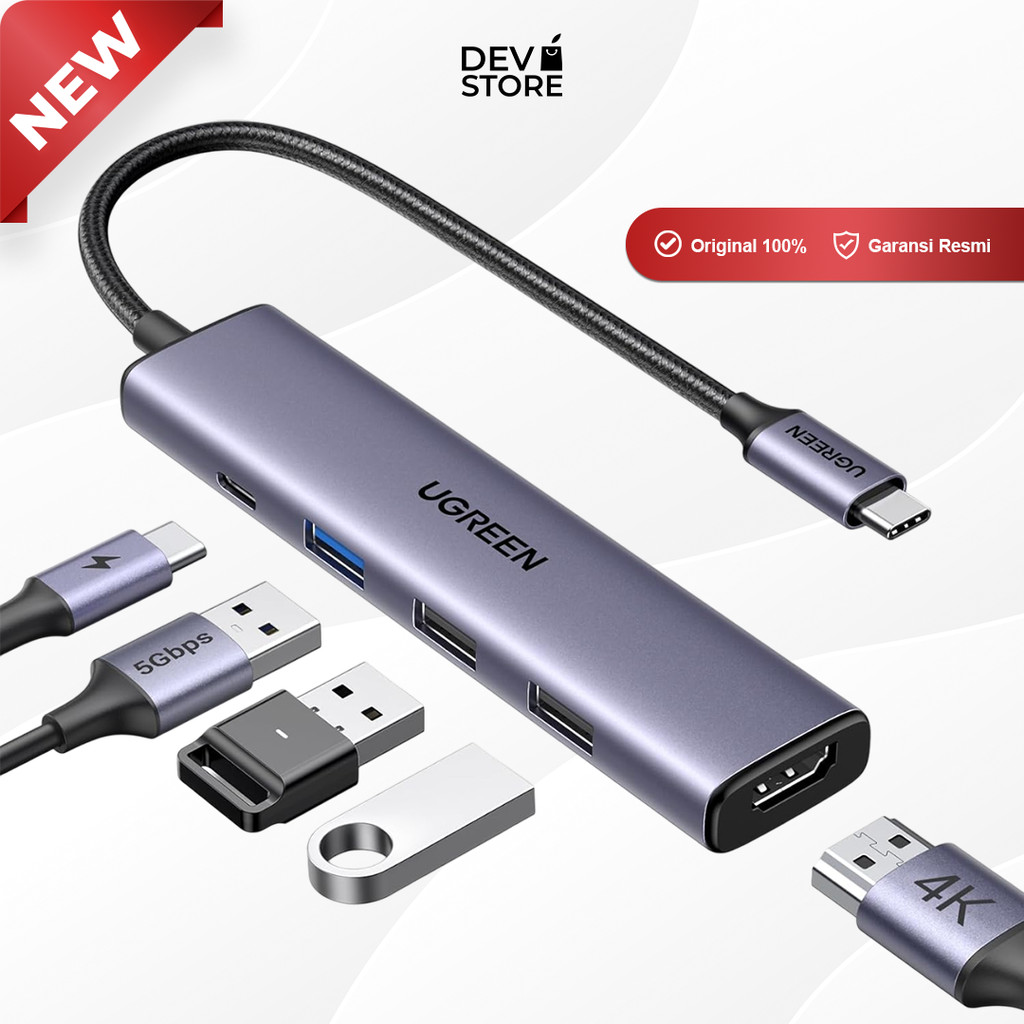 UGREEN HUB TYPE C-5-IN 1 | Original | Devstore Bali