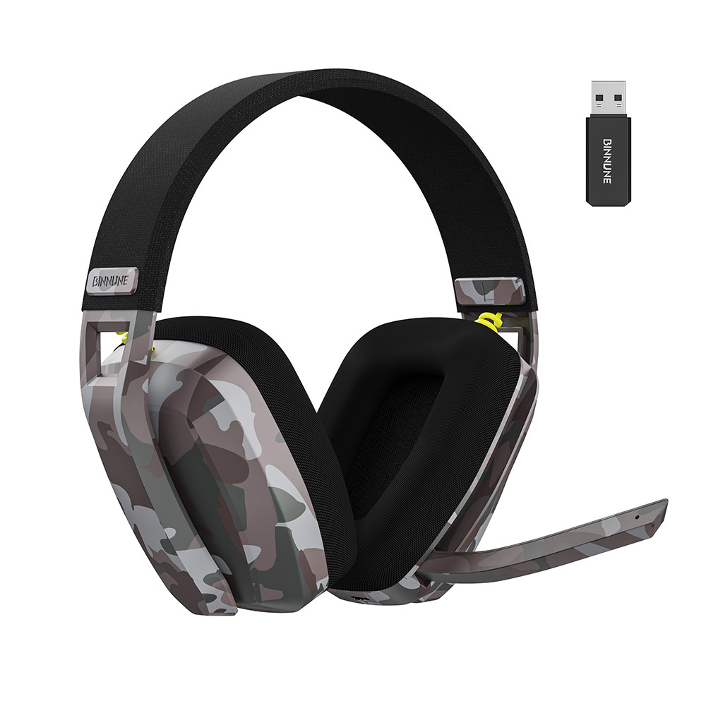 Binnune Bw06 2.4Ghz Wireless Gaming Headset With Mic For 5 Mac Bluetooth Gaming Headset With