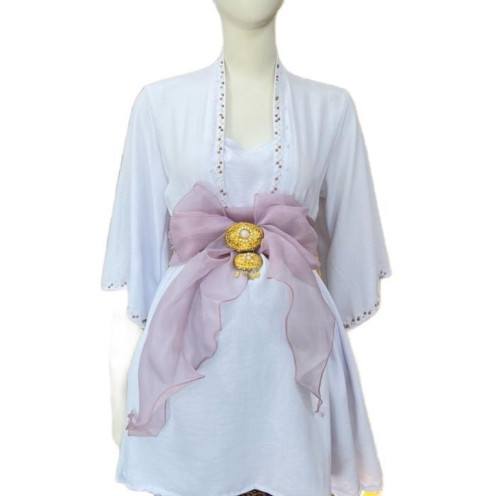 Donakebayabali Kebaya Jadi Bali Hamil Airflow Payet Mutiara Putih