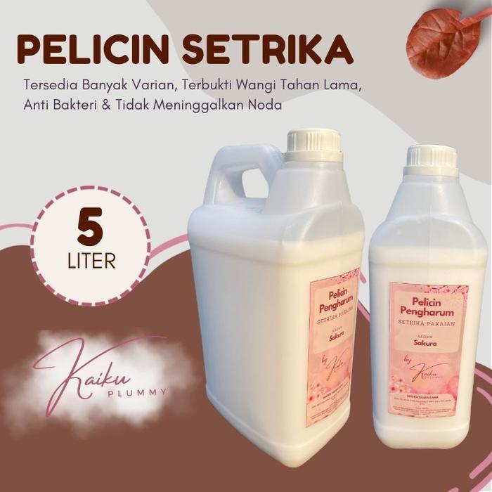 KAIKU PLUMMY PEWANGI SETRIKA DAN PELICIN SETRIKA PAKAIAN LAUNDRY 5 LITER - WANGI TAHAN LAMA