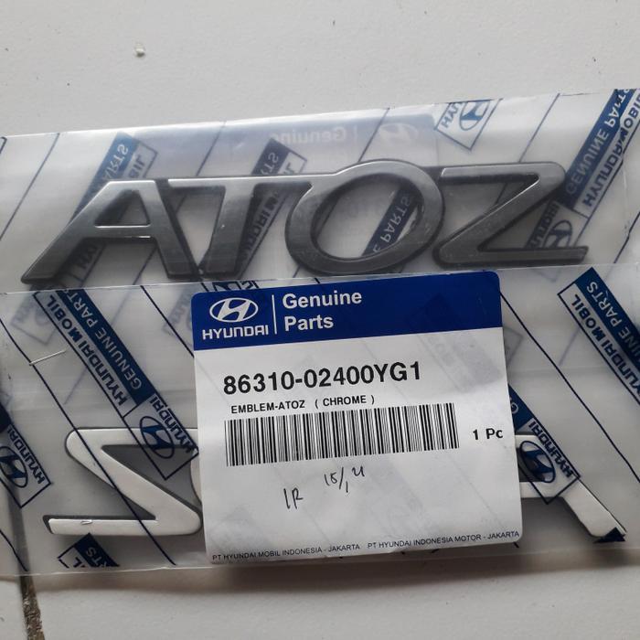 Emblem Hyundai Atoz Logo Hyundai Atoz Timbul Emblem Atoz Asli Hyundai