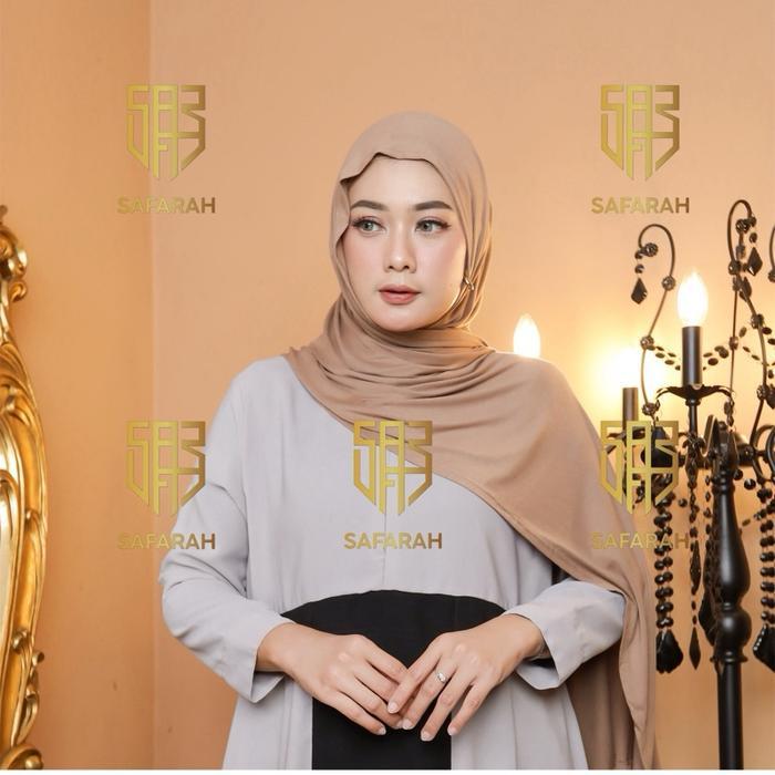 Paket Usaha 20Pcs Rayon Tancel Tanpa Label Dan Free Pouch / Murah Hijab Pashmina Viscose Rayon