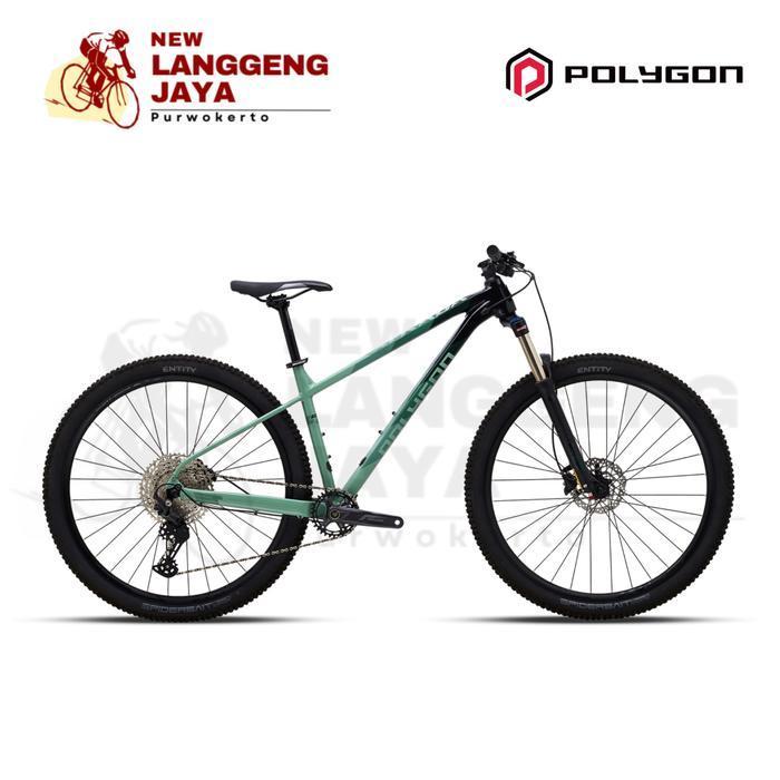 Polygon Sepeda MTB Xtrada 6 - Black-Red, S 27.5" - Black-Green, S 27.5"