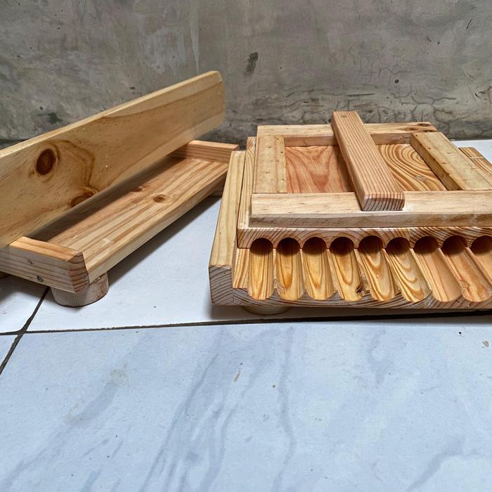 1 SET MESIN CETAK BAKSO MANUAL 25MM / ALAT CETAK CILOK BESAR PEMOTONG BULAT KAYU KITCHENWARE