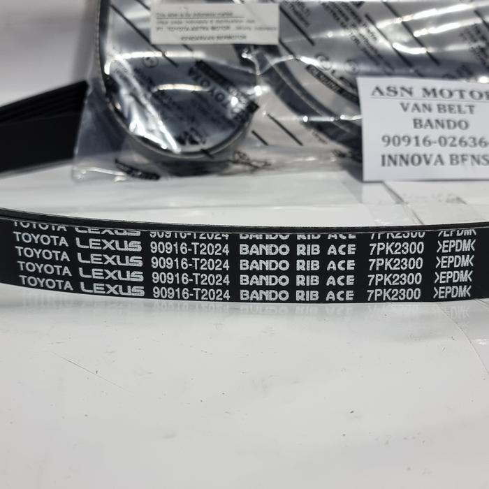 VAN BELT FAN BELT 7PK 2300 INNOVA BENSIN BANDO news