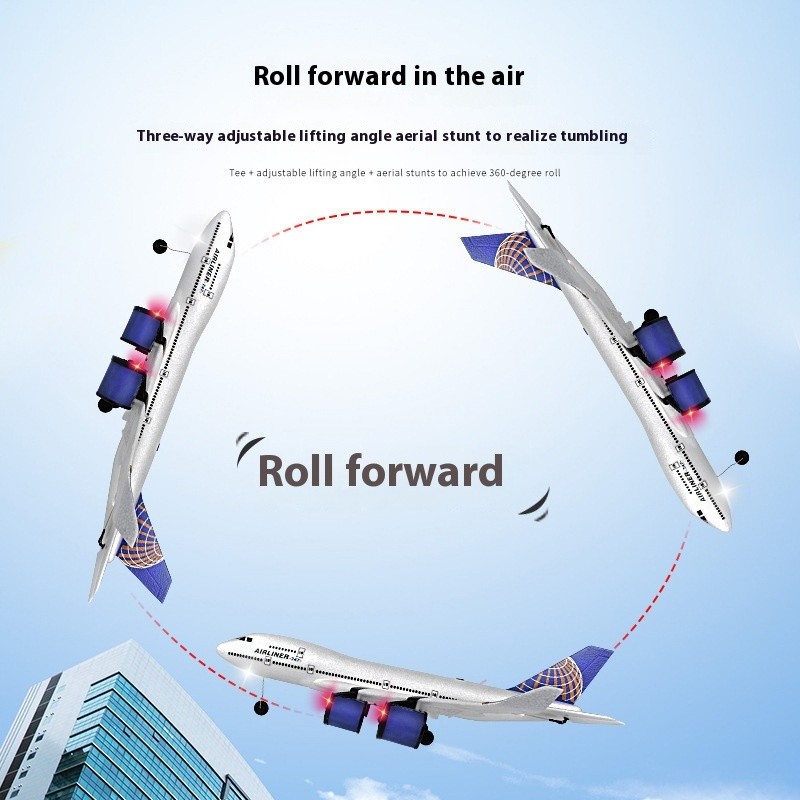 XDM rc plane BM01/BM02 civil aviation airliner A380 Boeing 747 Airbus model Three channel fixed wing