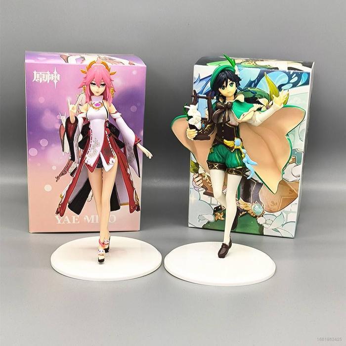 Genshin Impact Yae Miko Venti Action Figure Hutao Zhongli Xiao Kazuha