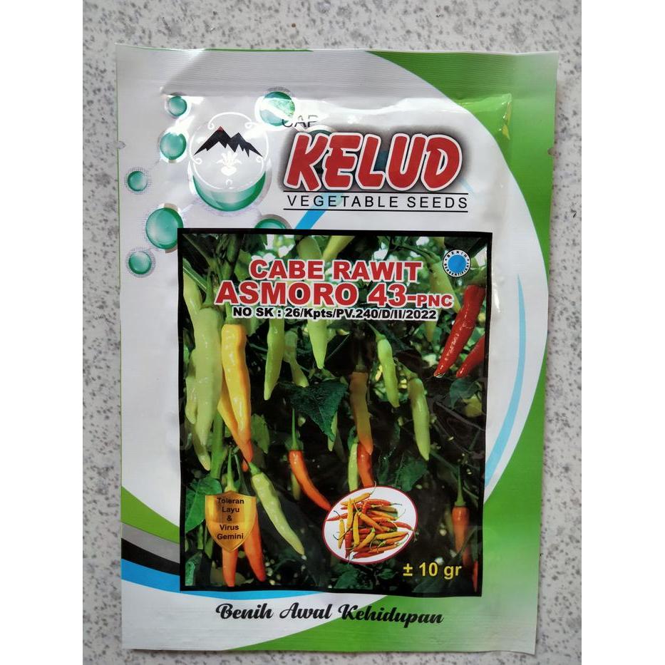 Benih Cabe Rawit ASMORO 43 PNC 10 Gram Cap Kelud - Bibit Cabai Rawit ASMORO 43 pnc