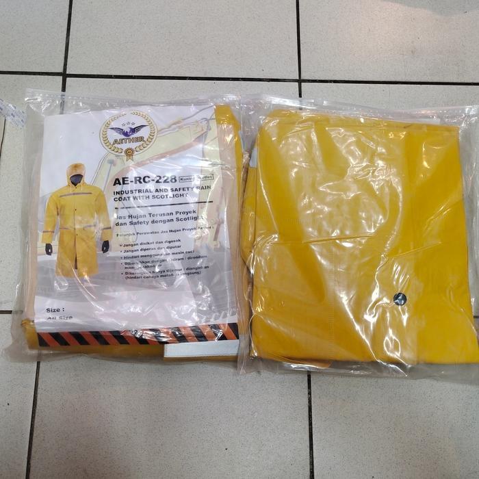 JAS HUJAN MANTEL KUNING SKOTLET AETHER / JAS HUJAN MANTEL KUNING
