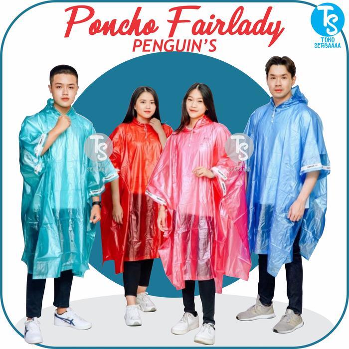 Jas Hujan Mantel Raincoat Ponco Batman Kelelawar Pria Wanita Penguin