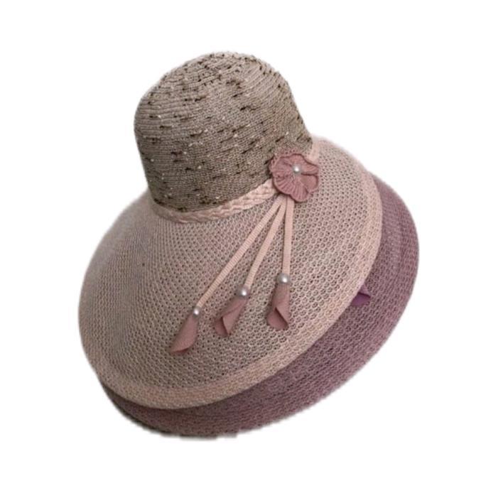 topi pantai mano oval,topi pantai lebar,topi pantai kekinian,topi bunga cantik,topi pantai anti uv