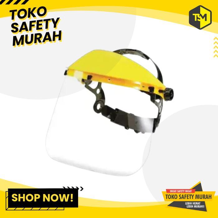 Faceshield Kuning Legion Pelindung Wajah Welding Face Shield Las Safety