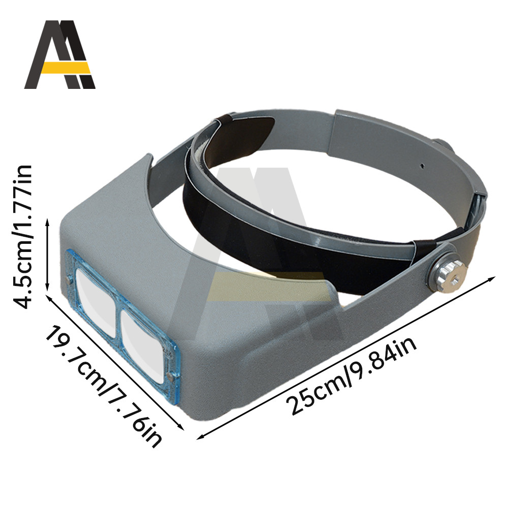 1.5X2X2.5X3.5X PROFESSIONAL HEAD WEARING MAGNIFIER 4 LENS MAGNIFIER FOR WATCH REPAIR JEWELRY MAKING