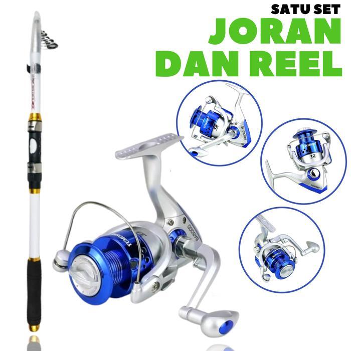PAKET SATU SET ALAT PANCING REEL JORAN PANCINGAN MURAH