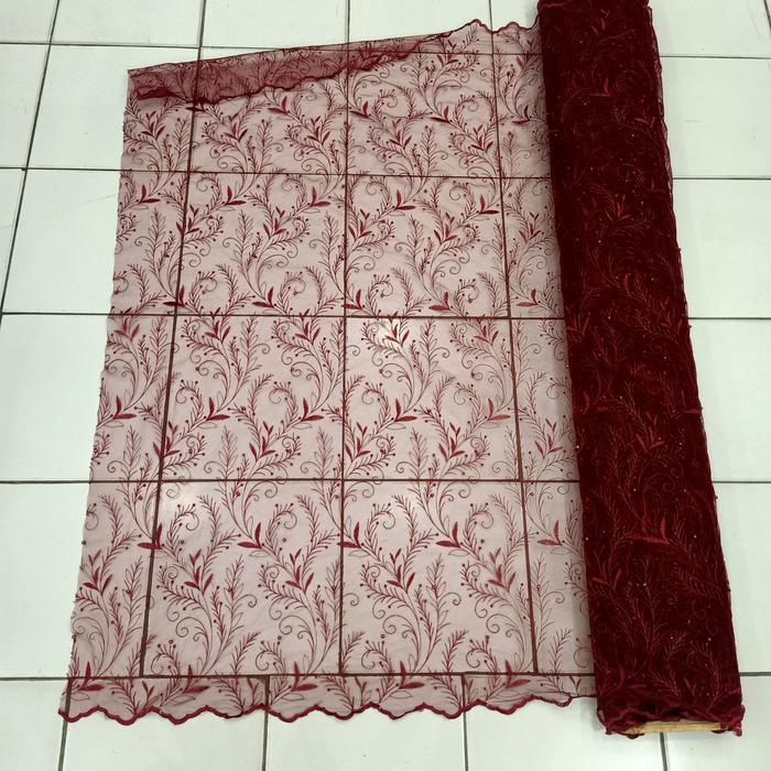 kain tile mutiara akar meteran untuk kebaya pesta wisuda Umtuk Outer Satin BISA GRAB