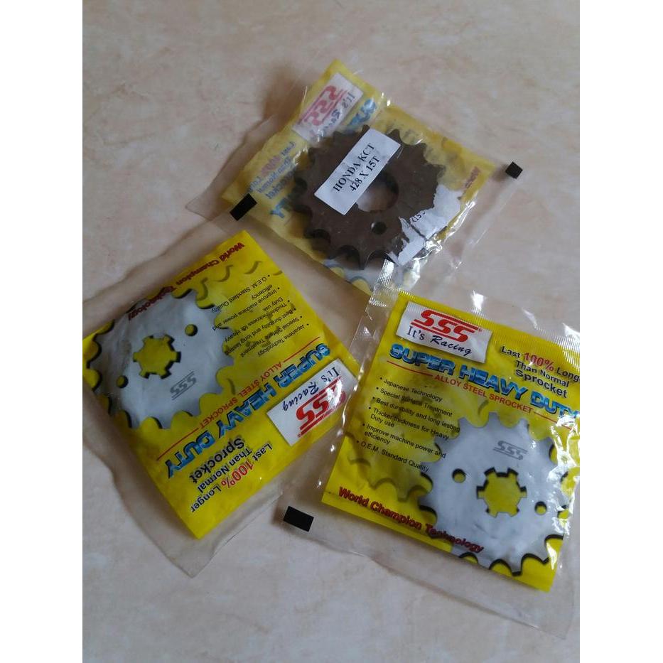 GEAR DEPAN KCT SSS 15 HONDA CS1 SONIC CB CBR150 SERIES