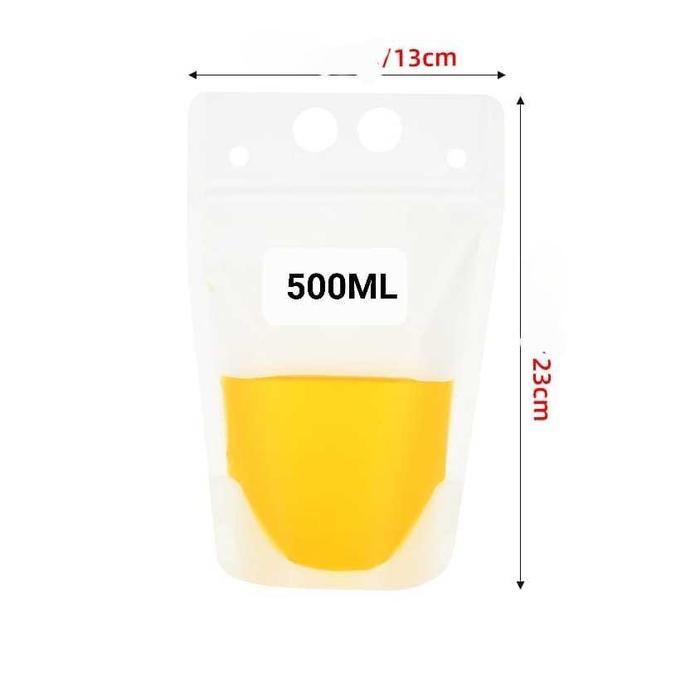 100Buah Standing Pouch Untuk Minuman Multifungsi Pouch Standing Minuman Kemasan Minuman