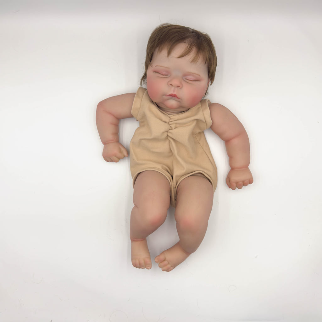 Npk 19Inch Lifelike Peaches Reborn Doll Kit Newborn Baby Doll Has Painted Doll Kit Unfinished Doll