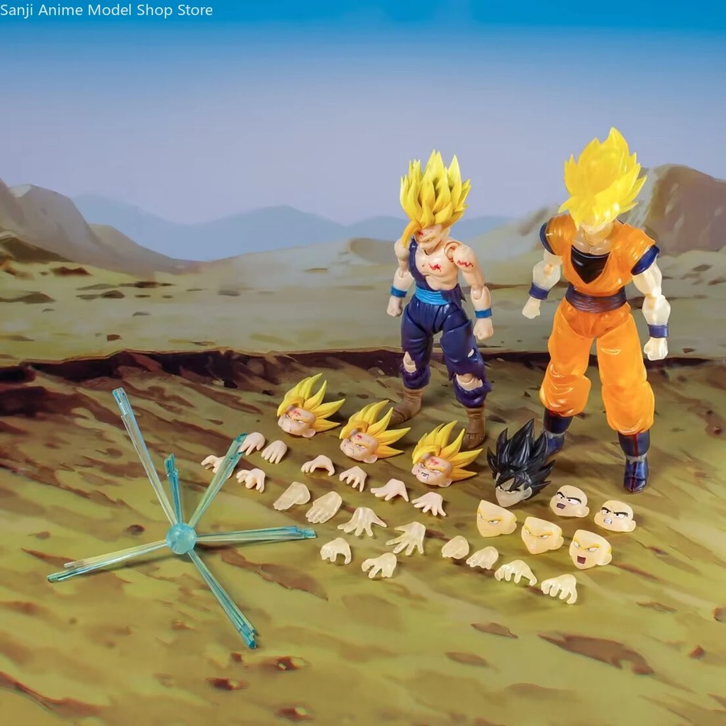 In Stock Dragon Ball Demoniacal Fit DF SHF Father and Son Set Goku Gohan Action Figure Toy Model