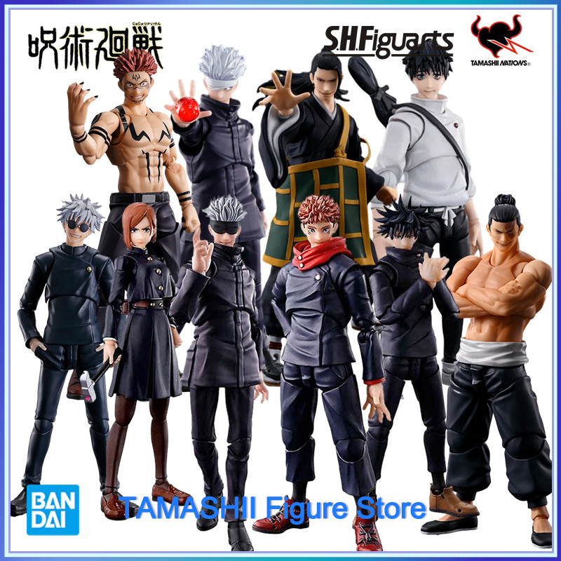 Original Bandai Jujutsu Kaisen S.H.figuarts Yuji Itadori Satoru Gojo Fushiguro Megumi Kugisaki