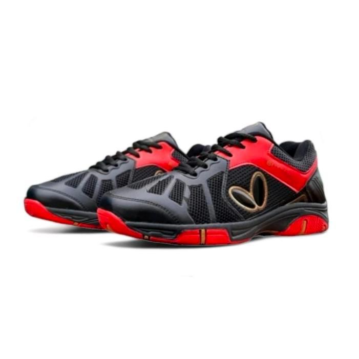 Sepatu Tenis Pria Butterfly Navy Orange Import Vietnam /Sepatu Tenis Meja Butterfly Best Seller /