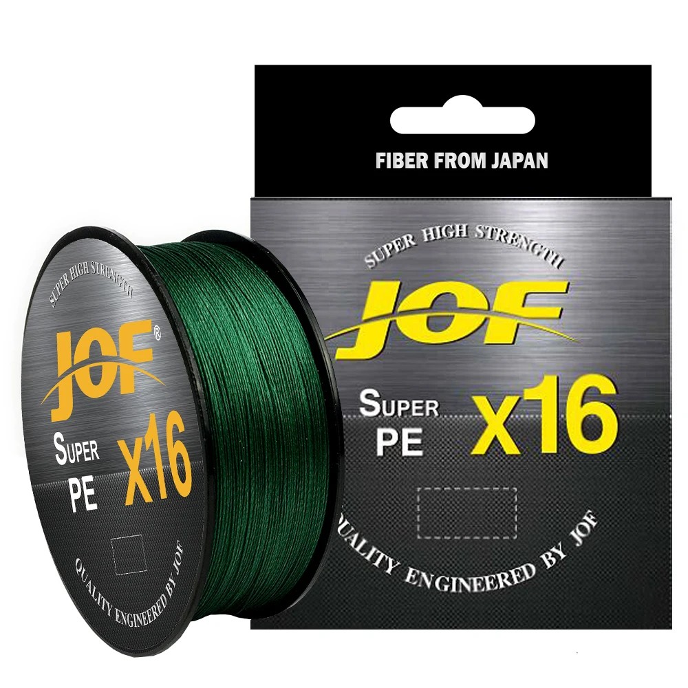 Jof X16 Upgraded Braided Fishing Lines Super Strong 16 Strands Multifilament Pe Line 500M