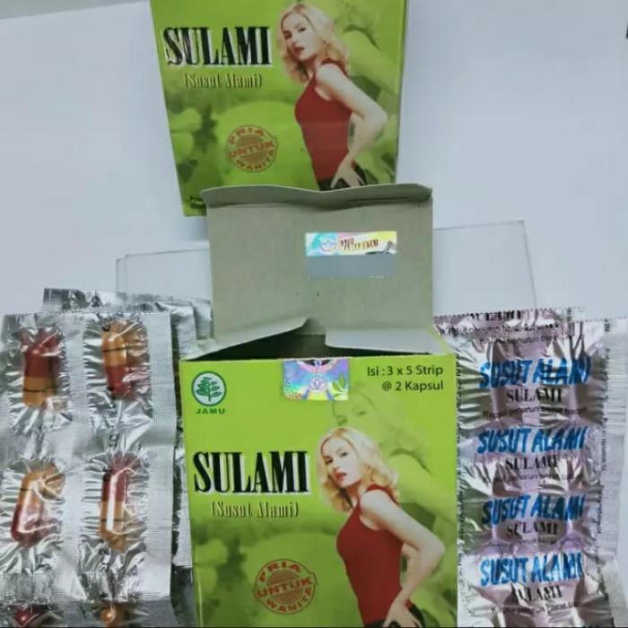 Best Seller sulami kapsul strip isi 30 kapsul / sulami pelangsing original herbal Berkualitas 100%