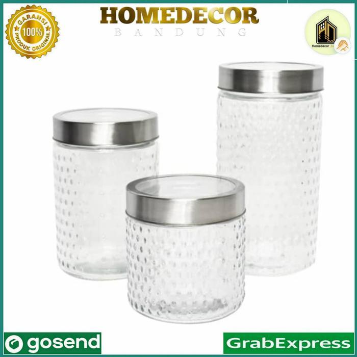 Krishome Set 3 Pcs Stoples Pearl / toples kedap udara krishome