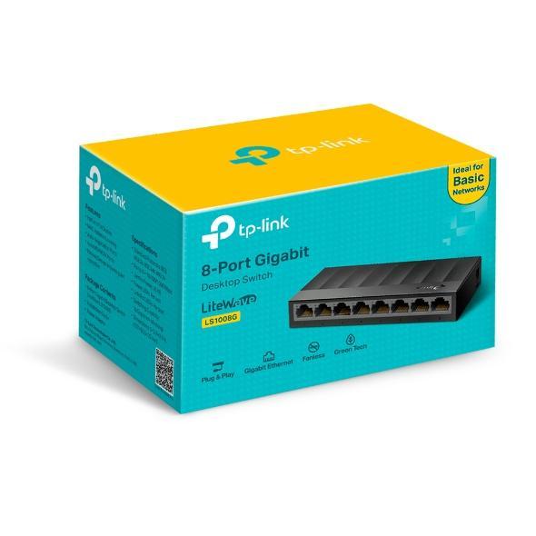 Tplink Ls1008G 8-Port Gigabit Desktop Switch