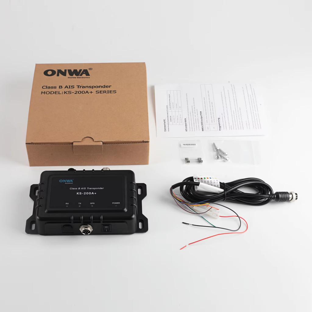 Diskon ONWA KS-200A+ AIS Transponder Marine AIS 5 watts Class B+ AIS Transponder Support nmea2000 wi
