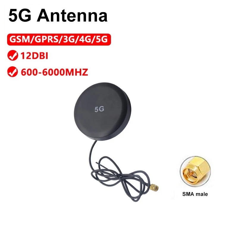 DISKON 1Pcs 5G Antenna DTU Cabinet External Outdoor Omni Waterproof SMA Cable High gain Compatible G