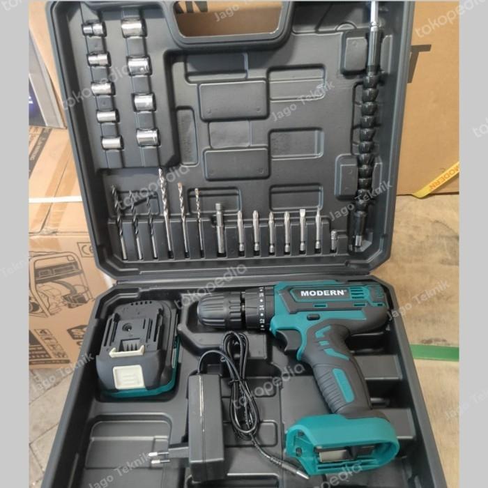 Mesin Bor Cas 20V Baterai M16 Cordless Impact Modern M 16 Modern M-16