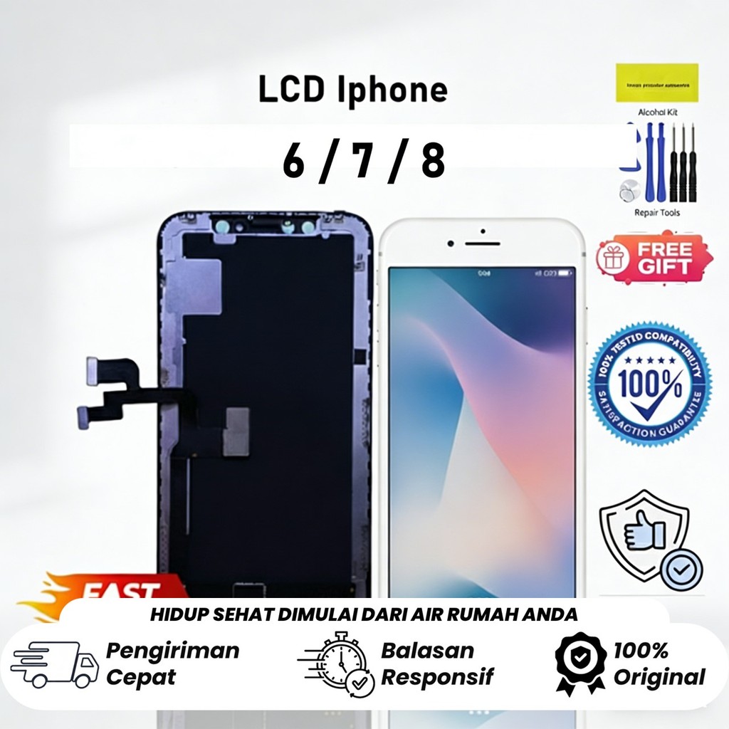 Part LCD iPhone 6 6s 7 8 Plus Original Look - 100% ORIGINAL