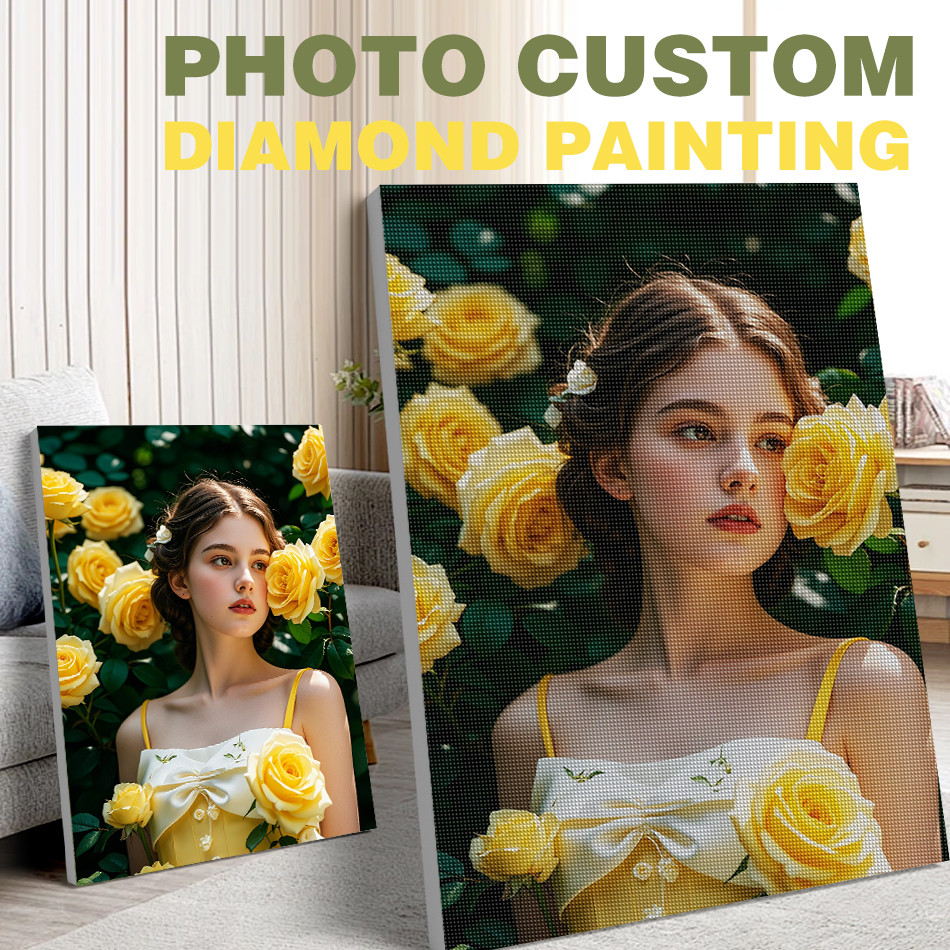 CHENISTORY Photo Custom Diamond Embroidery Full Square Drill 5D DIY Diamond Painting Kit Picture Of