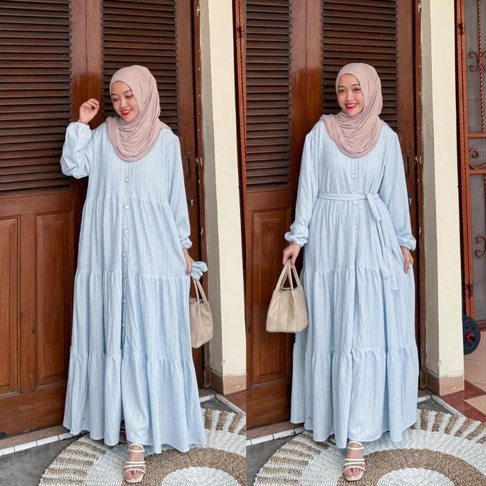 Joley Cloth - Adeline Gamis Outfit Kondangan Elegant Muslimah Baju Busui Muslimah Wanita Setelan