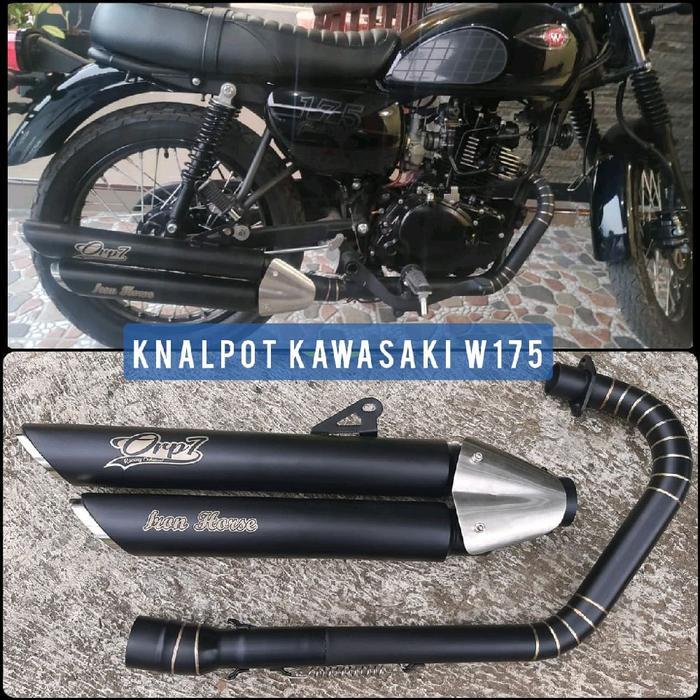 Knalpot W175 Doble Silincer Knalpot Kawasaki W175