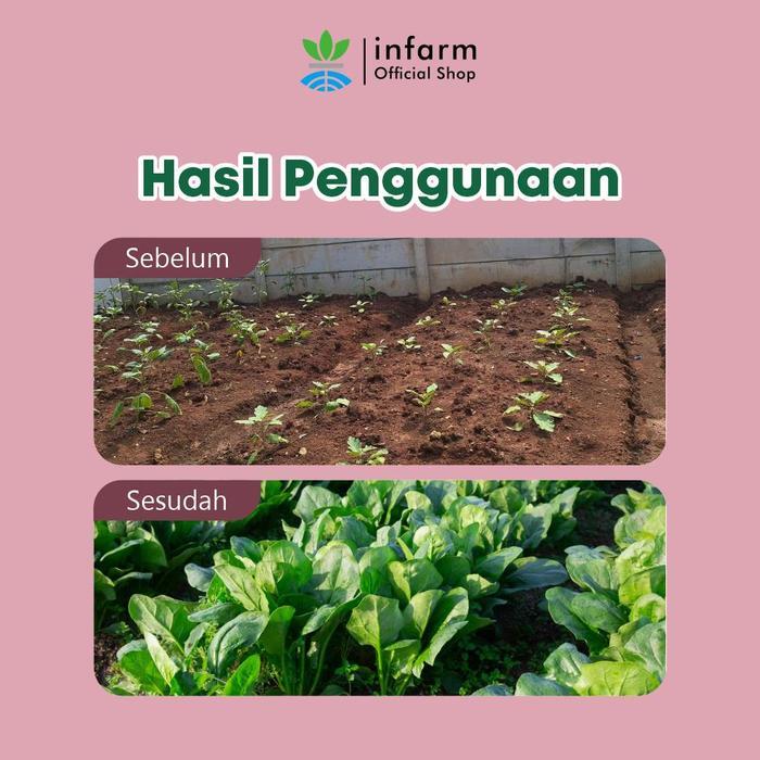 Infarm - Pupuk Organik Cair Tanaman Sayur Daun Poc Kompos 500 Ml Pupuk Infarm Pupuk Organik Cair