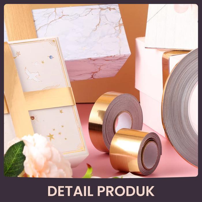 List Gold Stiker Pembatas Keramik Nat Keramik Gulungan Stiker List Hias Dinding, List Linen, Plat