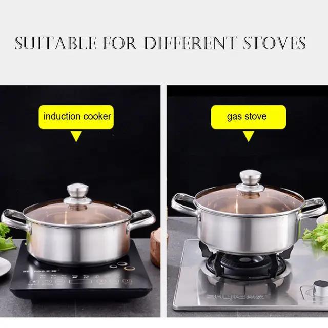 SET PANCI MASAK STAINLESS STEEL SATU SET ISI TIGA