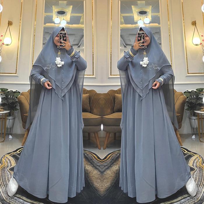 Gamis Ceruty Babydoll Polos Premium