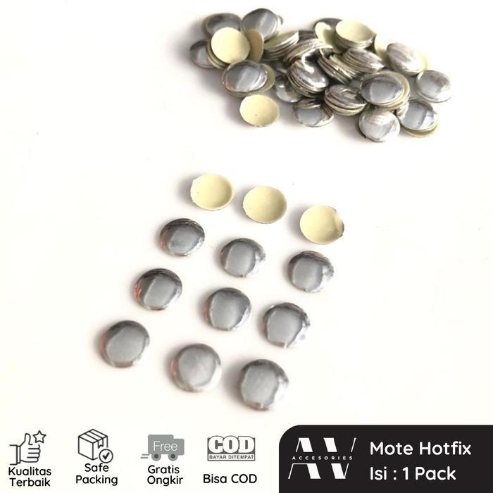 AVACC PAYET MOTE KALENG BULAT PRESS GOSOK HOTFIX AKSESORIS HIJAB UNIK