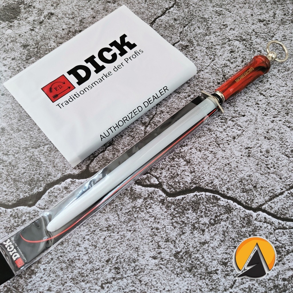 sharpening steel pengasah pisau f. dick dickoron sapphire cut made in germany original 30 cm oval 7.