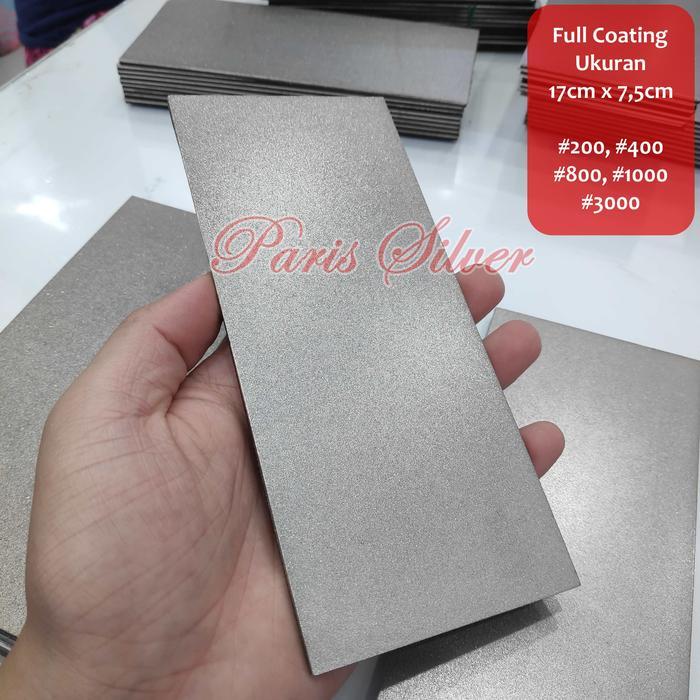 Batu Asah Pisau Diamond Berlian Plate Pengasah Ketam Pahat Serut Kayu