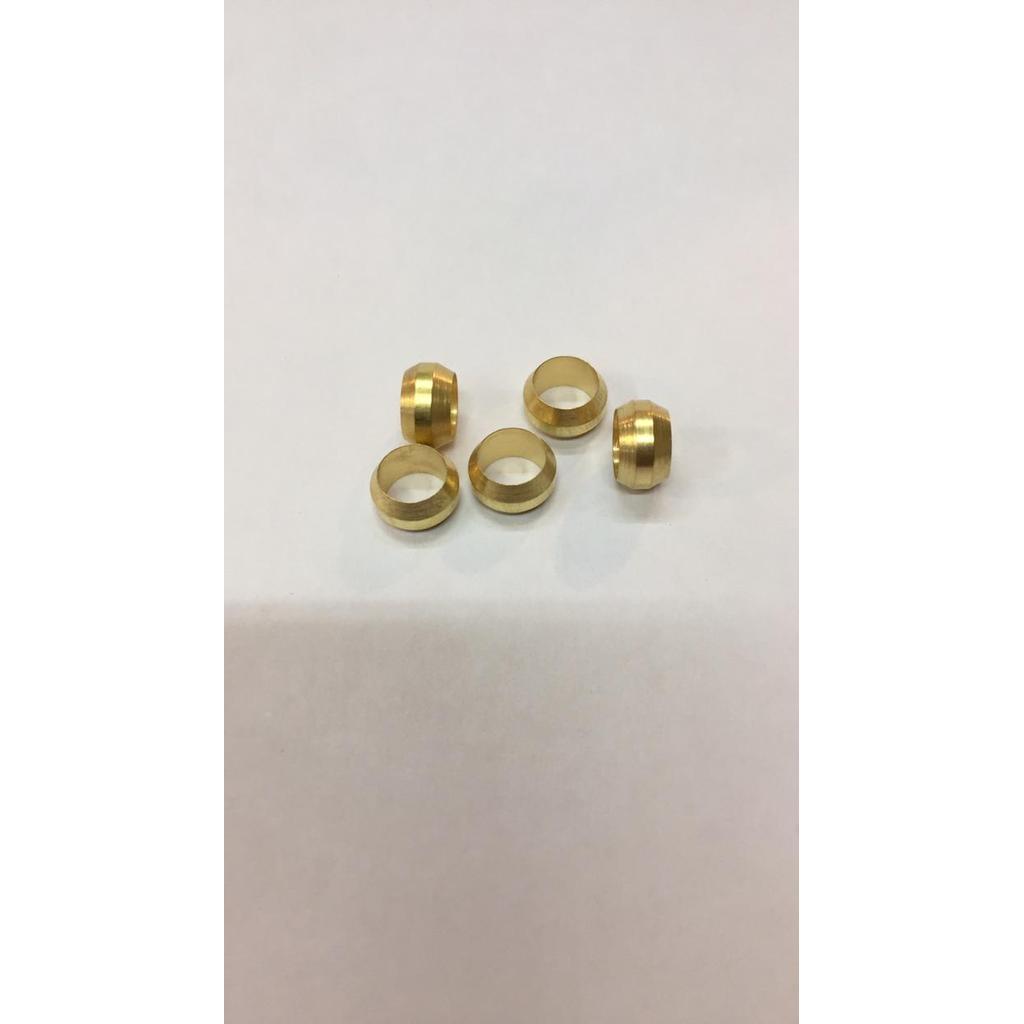 "New" Nepel cincin kuningan diameter 6mm